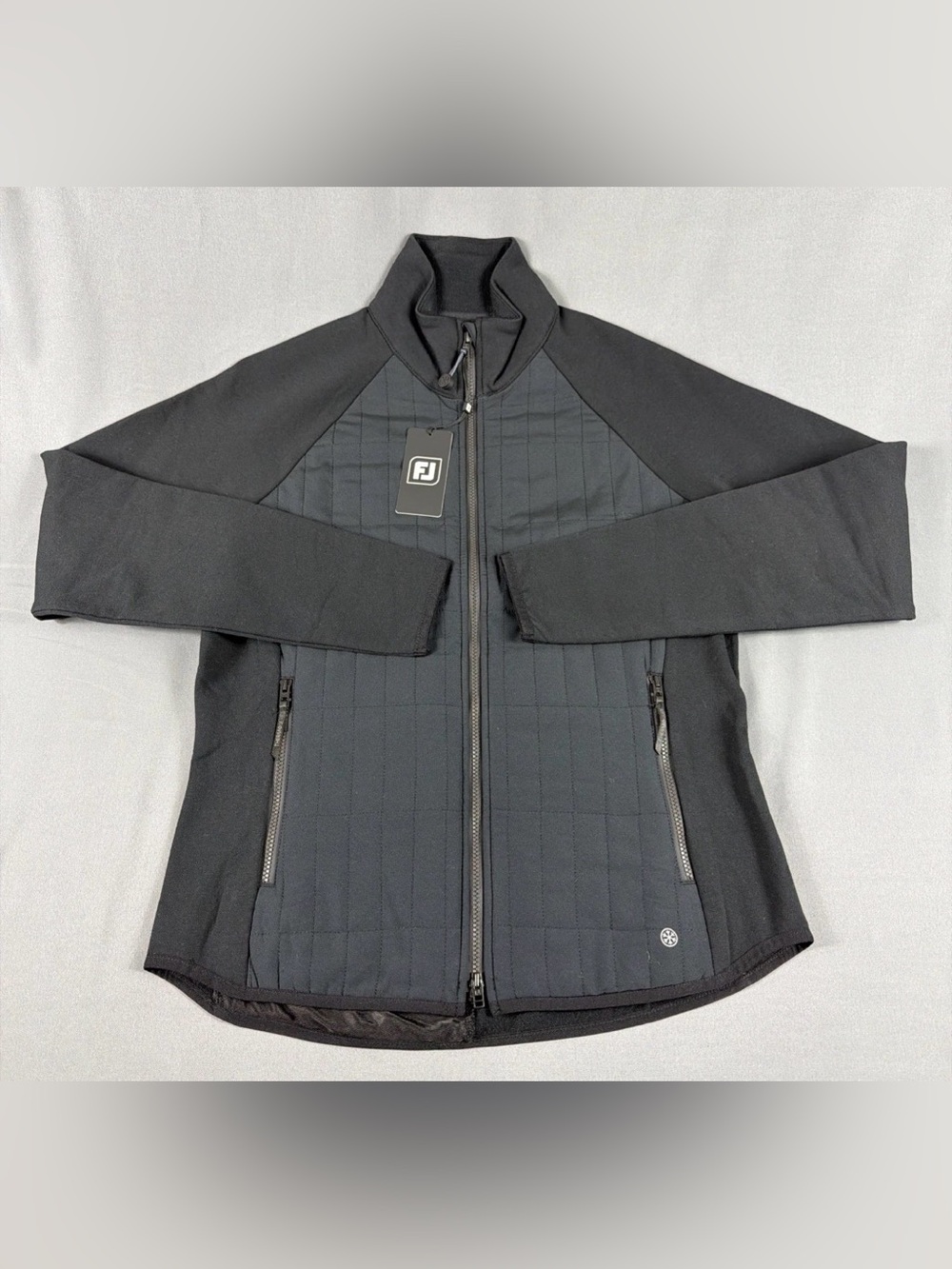 FootJoy Womens Golf Jacket Thermo Series Small Black Cotton Polyester MSRP $175